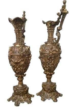 Jarrões em Bronze Artístico – Estilo Gótico – França - 1900's