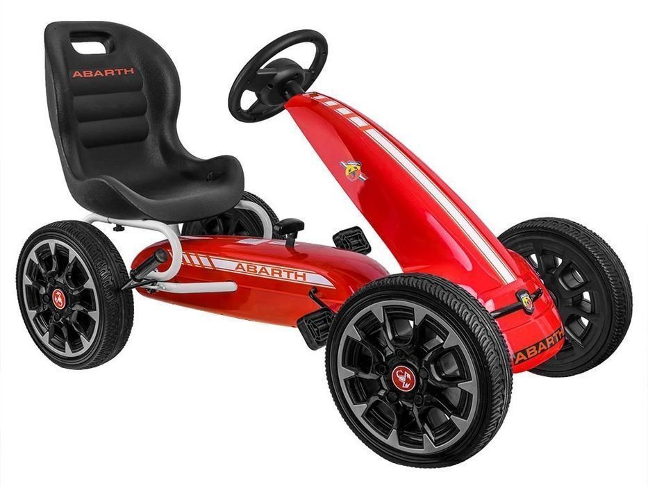 gokart abarth na pedały duże miekkie koła pa0167