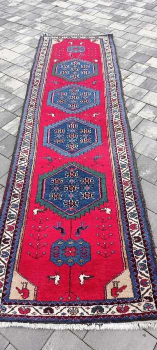 Afgański chodnik wełniany tkany ręcznie dywan 291 x 83 cm perski