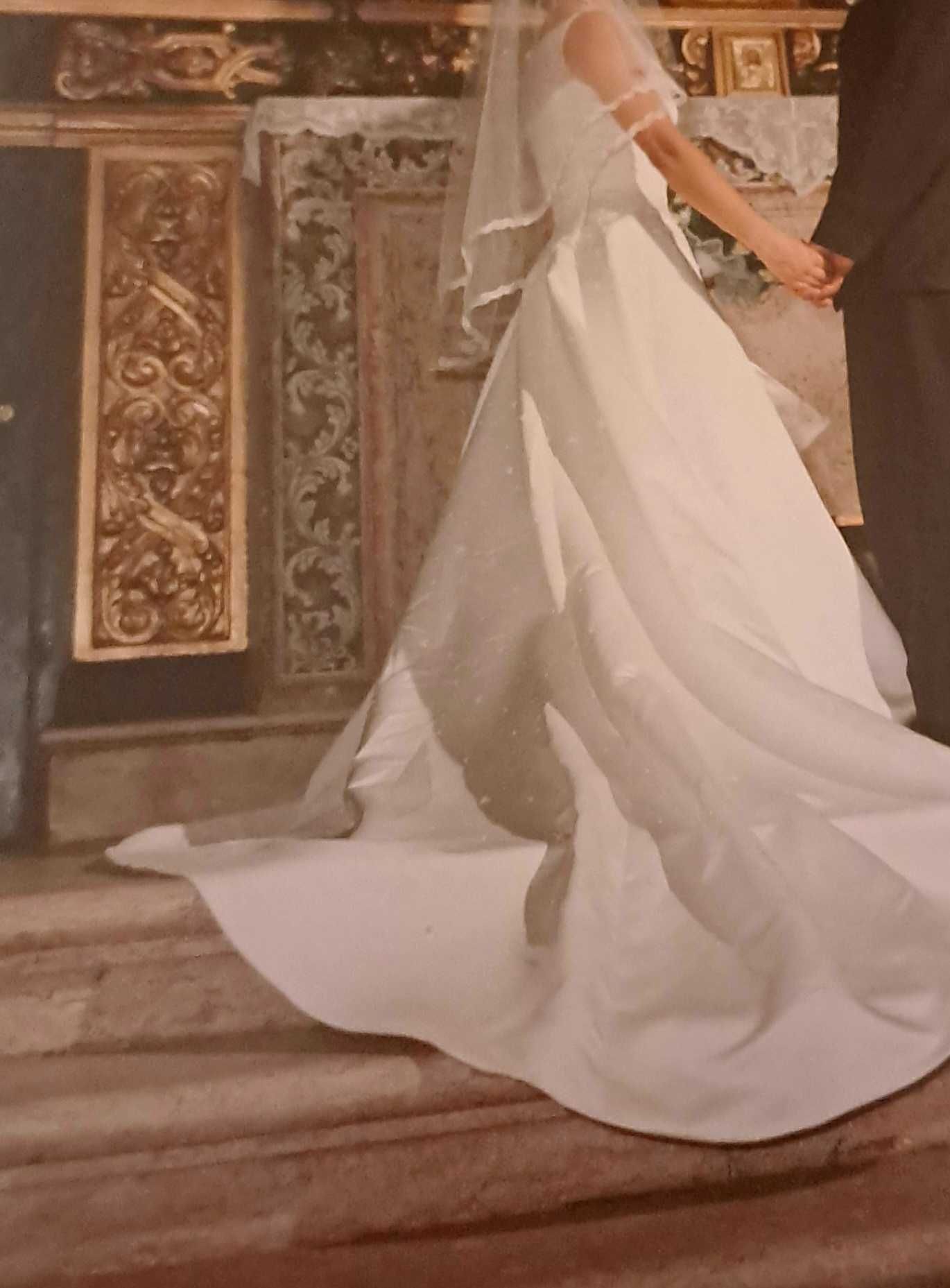 Vestido noiva La Sposa branco/nude S
