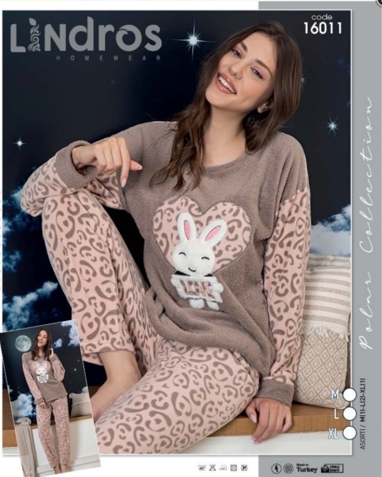 Турецкая махровая пижама, качество люкс XL (46-48)