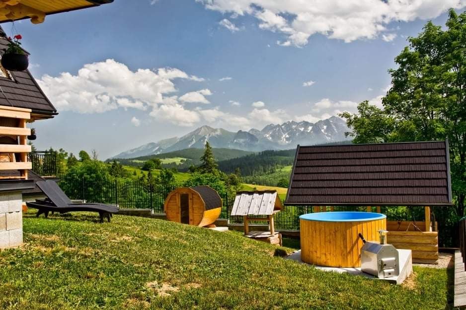 Domki Zakopane z widokiem na Tatry ruska bania sauna wakacje Zakopane