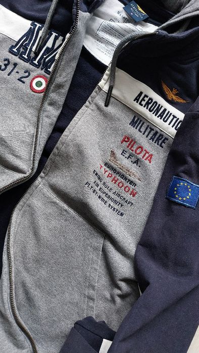 Aeronautica Militare bluza męska z odpinanym kapturem r. XXL