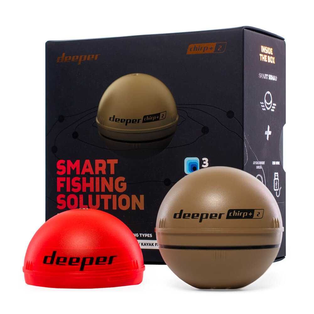 Официальный Эхолот Deeper Smart Sonar CHIRP+ 2 Новинка! 5 лет гарантии