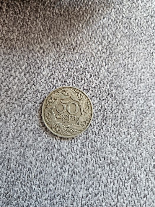 Moneta z 1923 r. 50 gr.