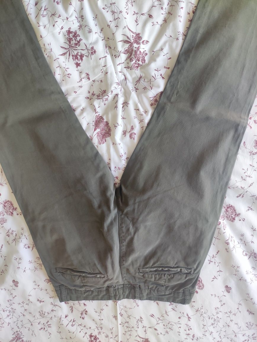 Calça chino Zara verdes tam 42