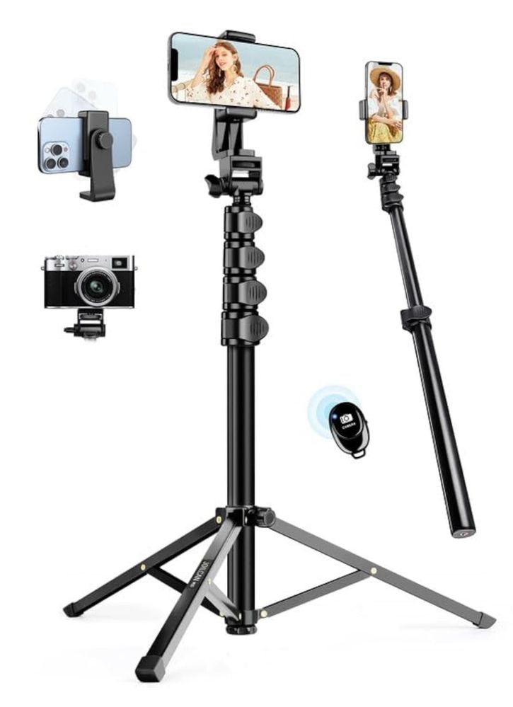 Statyw JOILCAN 2w1 selfie tripod z pilotem do smartfona 177 cm