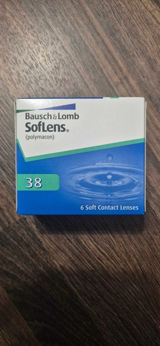 Prawie 2 opakowania soczewek Bausch& Lomb SofLens 38 -3,5