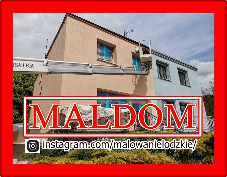 Malowanie natryskowe elewacji, wnętrz