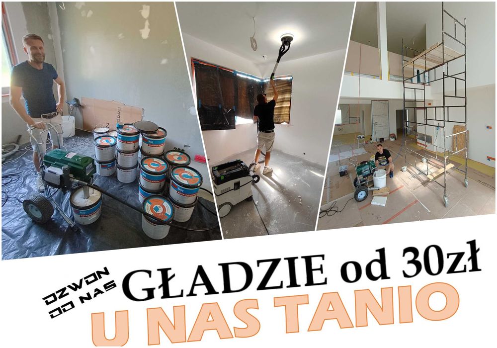 Malowanie Mieszkań, Gładź, Malarz, Glazurnik, Usługi Remontowe, TaniO