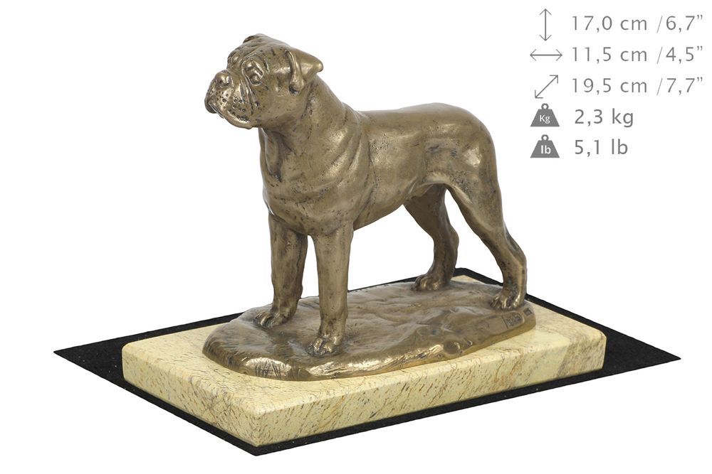 Bullmastiff statuetka na piaskowym kamieniu Art-Dog