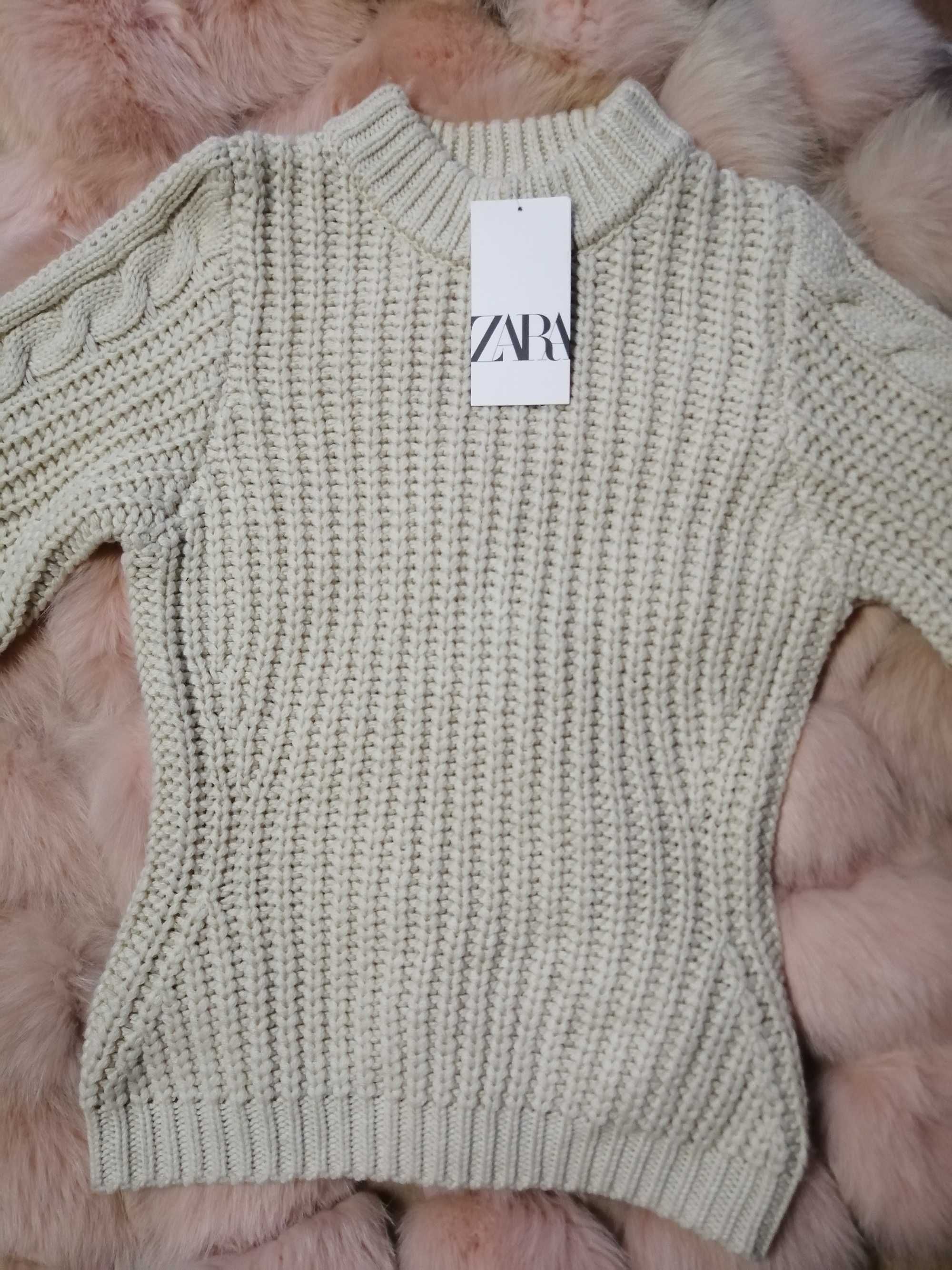 Жіночий светр крупної в'язки, жіночий в'язаний светр, женский свитер