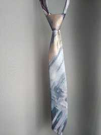 Męski krawat szary