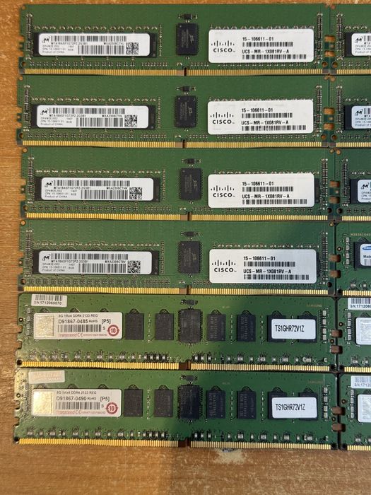 Серверная память 8gb 2Rx8 DDR4 PC4 - 2400T/ 2133P ECC REG