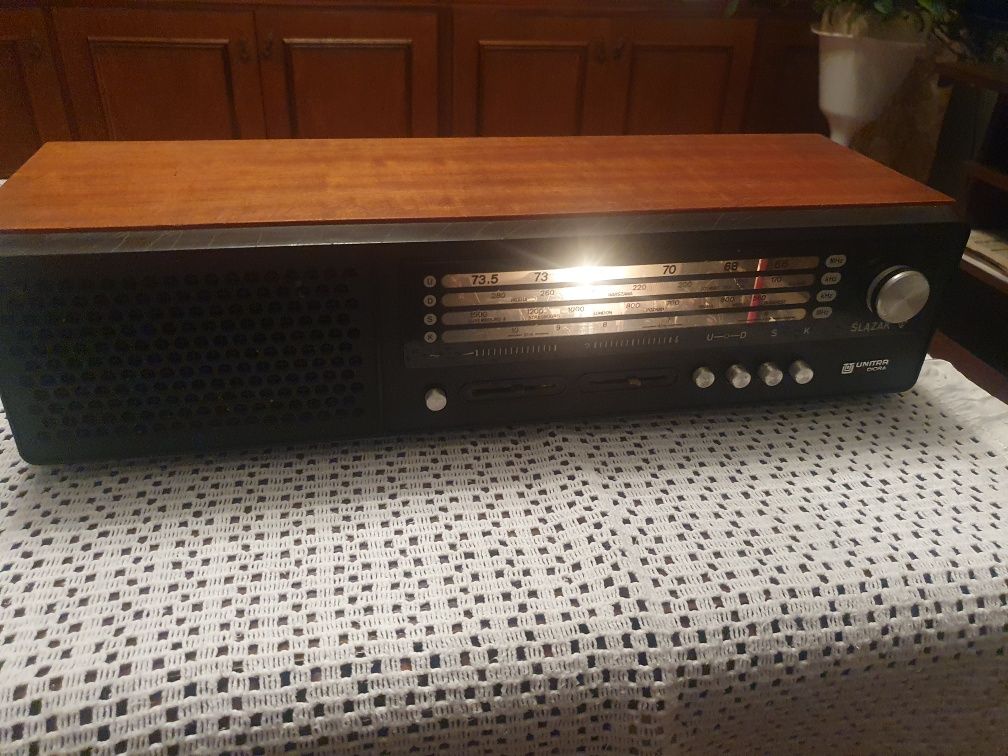 Stare Radio Lampowe zabytek antyk dekoracja UNITRA DIORA ŚLĄZAK  retro