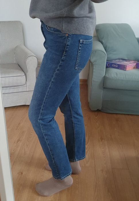 Jeansy H&M z wysokim stanem
