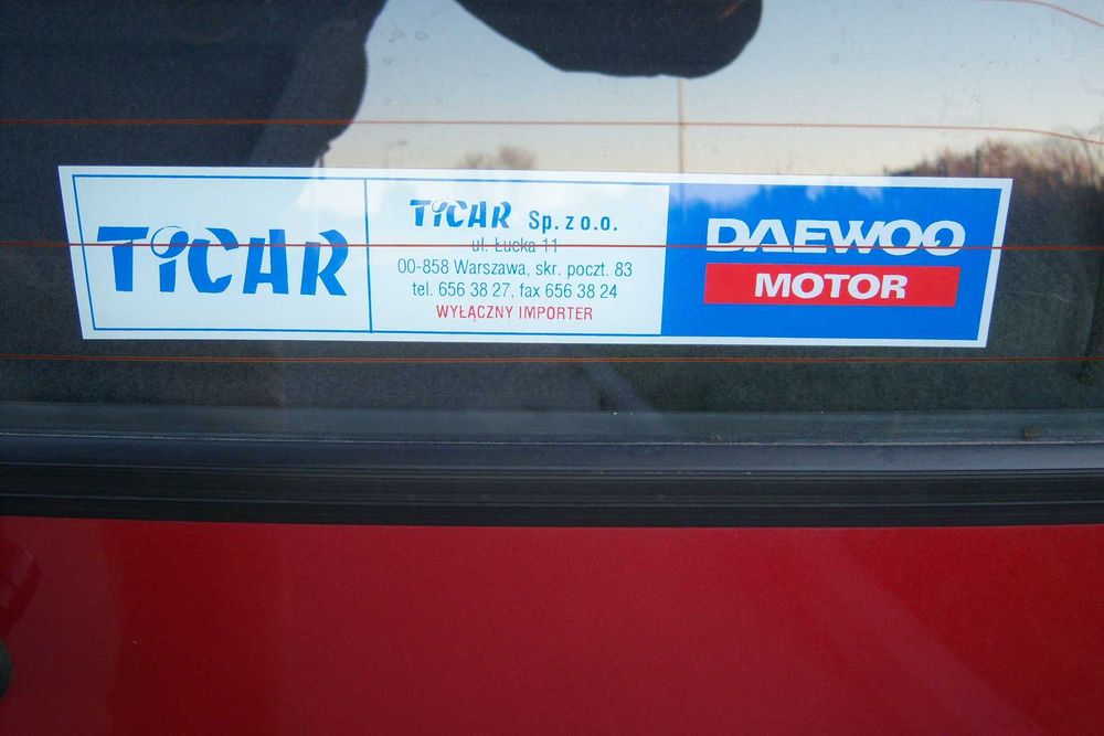 Daewoo Tico 1995 r. przebieg 8712 km stan wzorowy