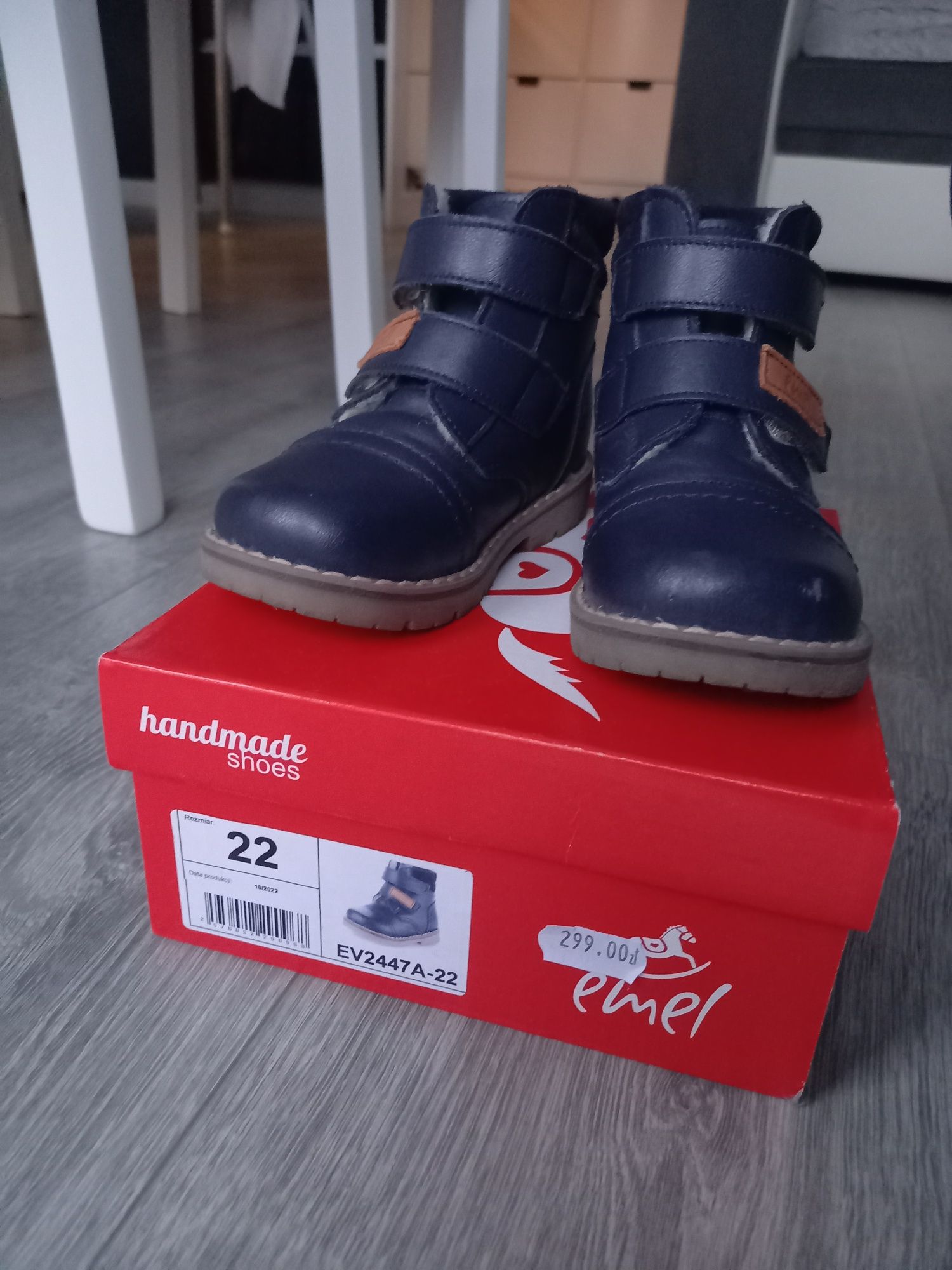 Buty zimowe Emel, r. 22 granatowe