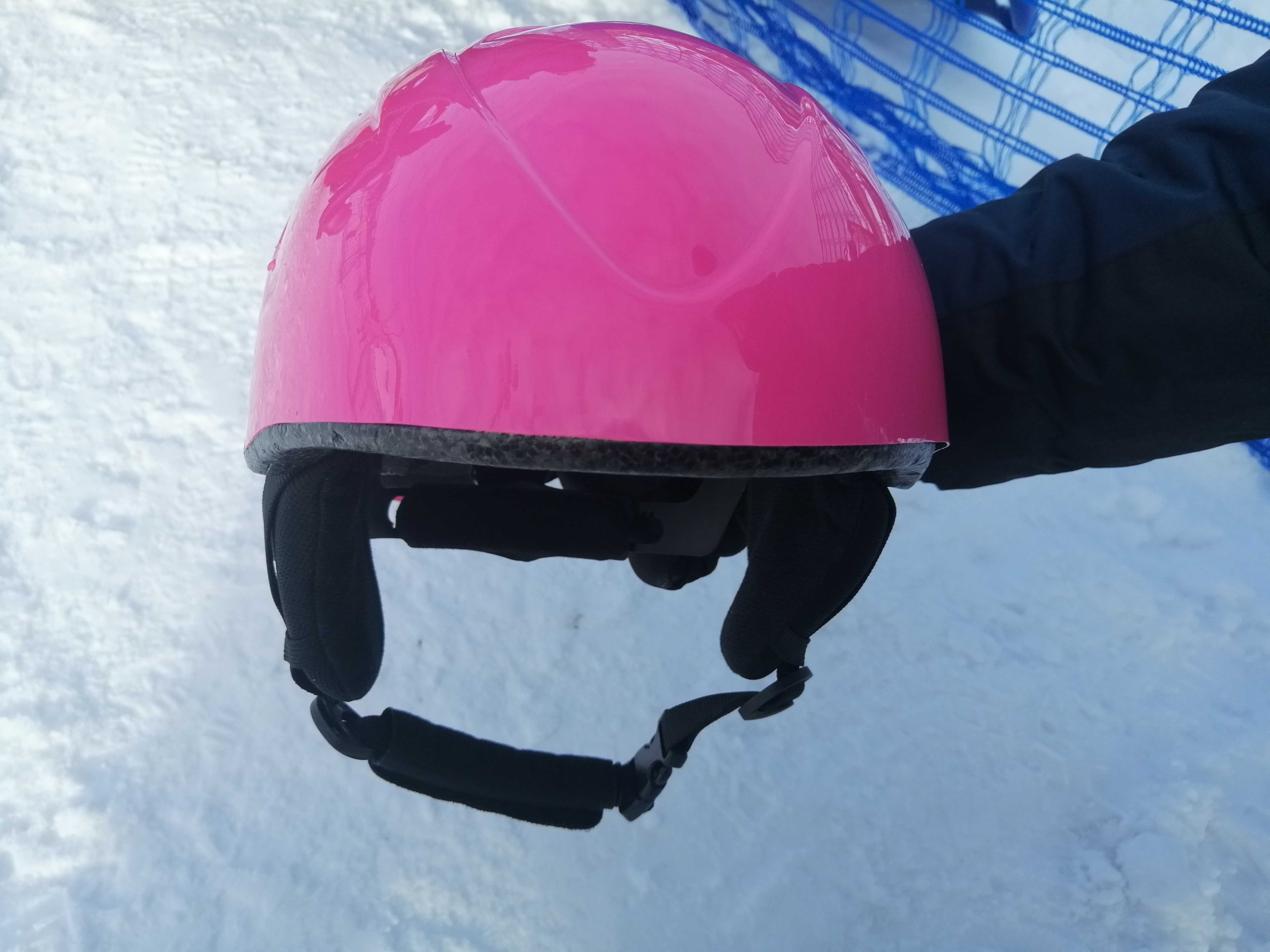 Kask narciarski różowy