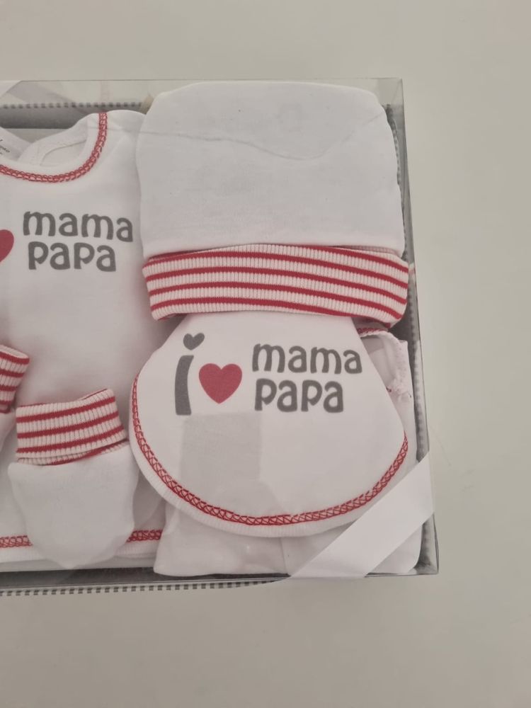Conjunto de primeira roupa para bebe