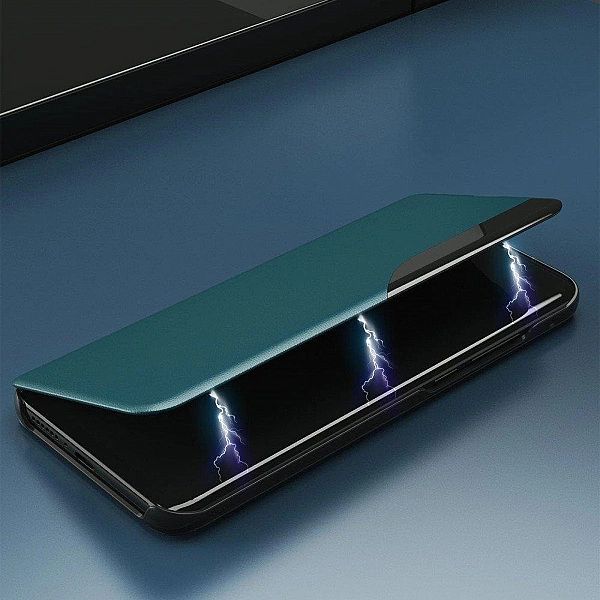 Etui Huawei P40 Lite pomarańczowy elegancki futerał etui z klapką i fu