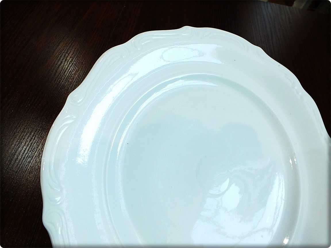 DUŻY Ogromny Talerz Porcelana Wałbrzych ø 32cm Patera Półmisek z PRL