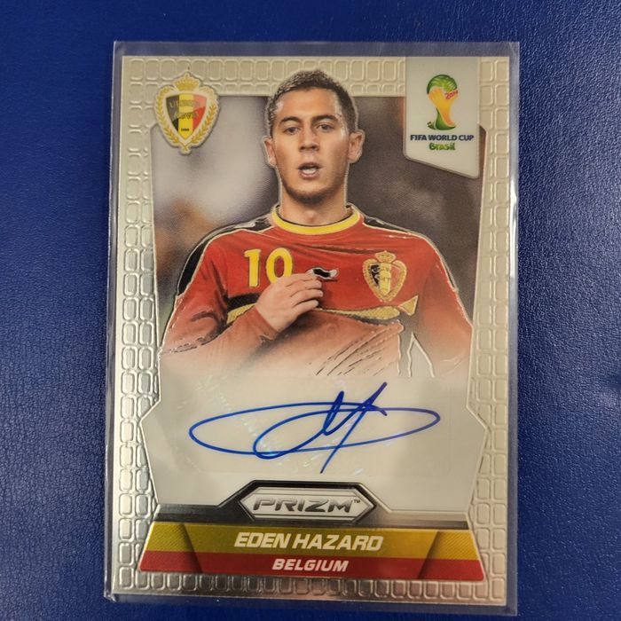 Panini World Cup Brasil 2014 Prizm auto Eden Hazard autograf