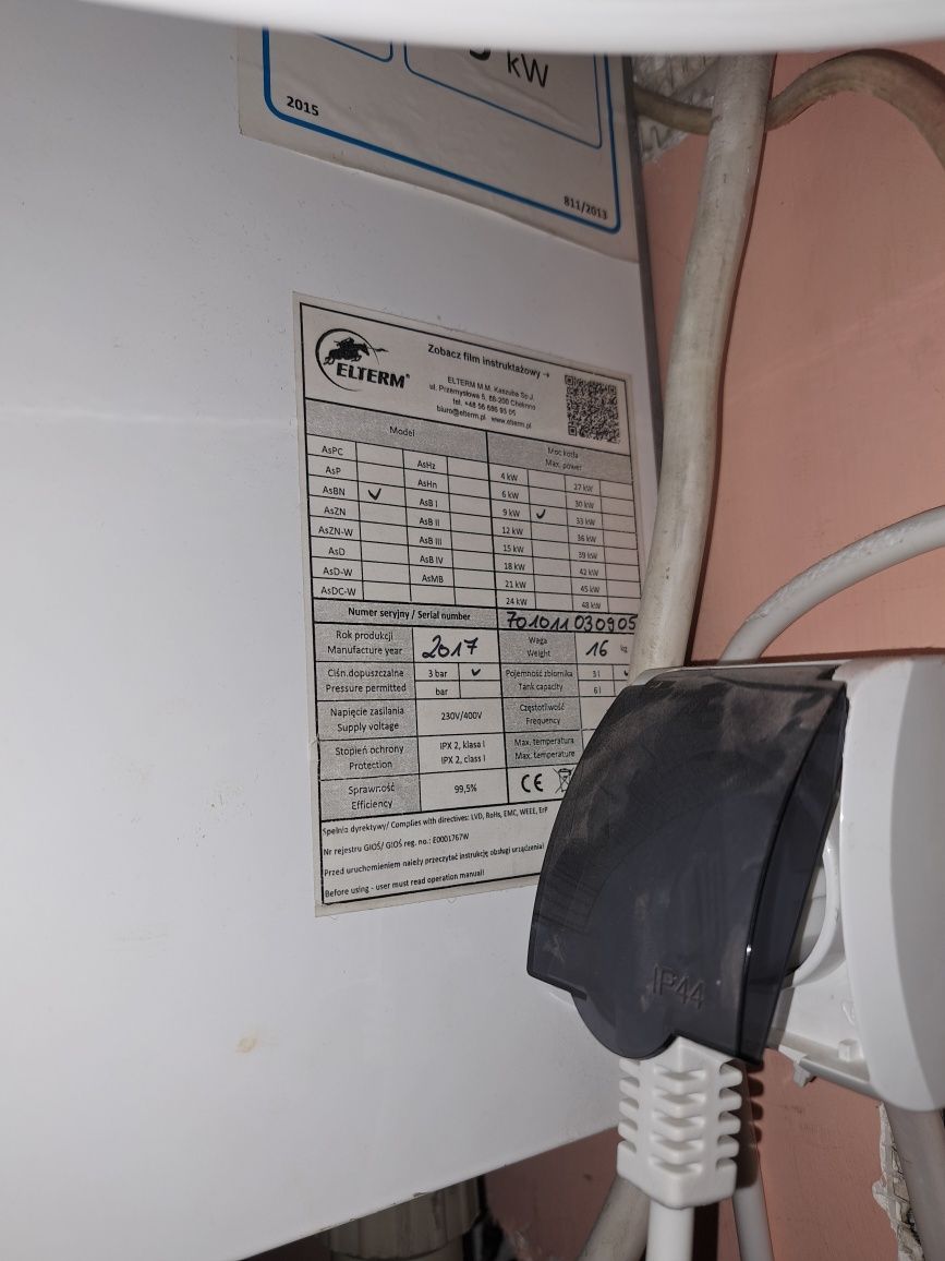 Piec  Elektryczny  Elterm Rotmistrz 9kw