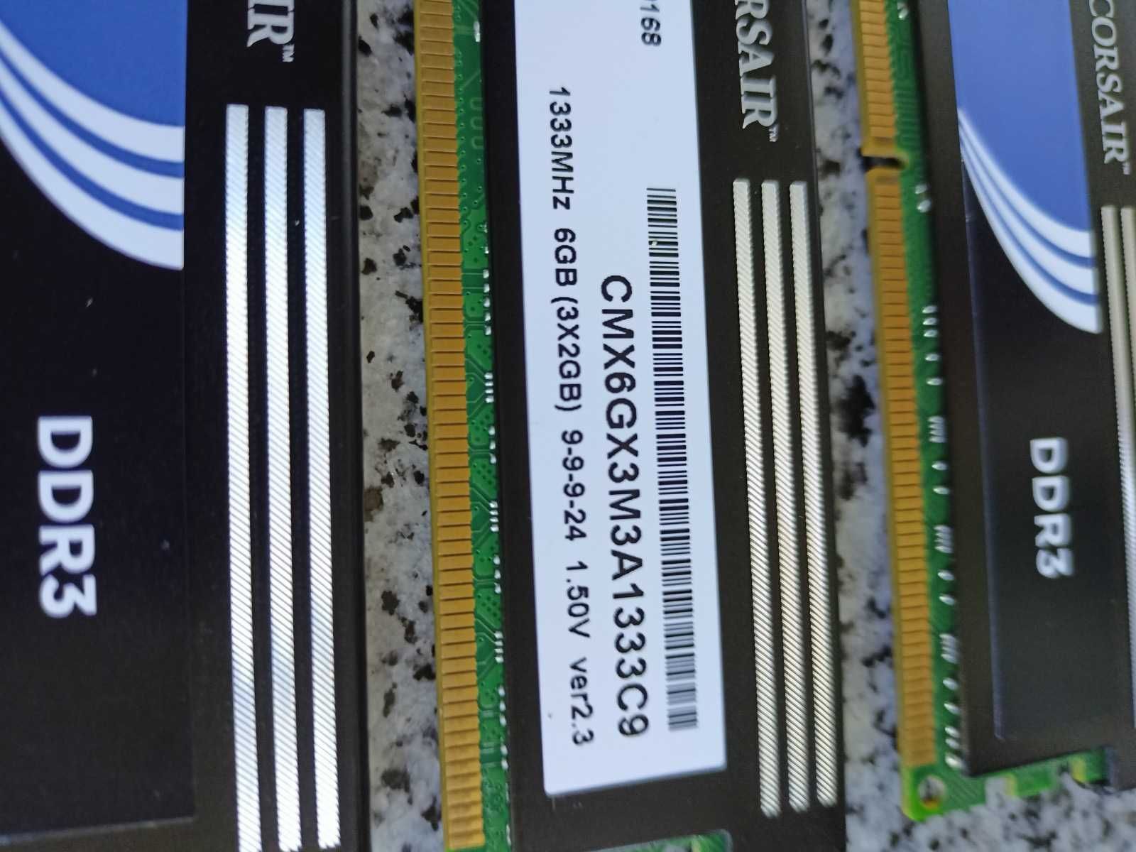 Memórias Corsair DDR3 (4x2GB)  xms3 1333MHz