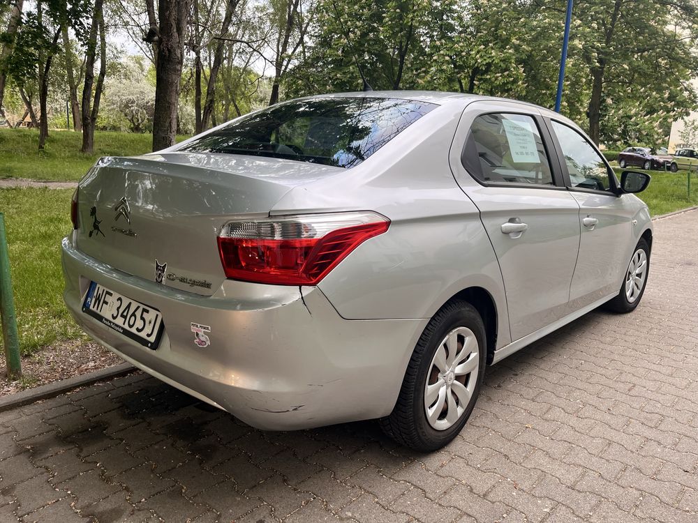 Citroen C-elysée 1.6 2014/15 r. srebrny sedan
