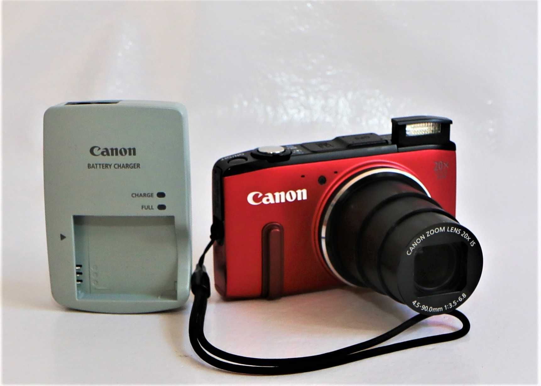 Canon PowerShot SX280 HS vermelha máquina fotográfica digital
