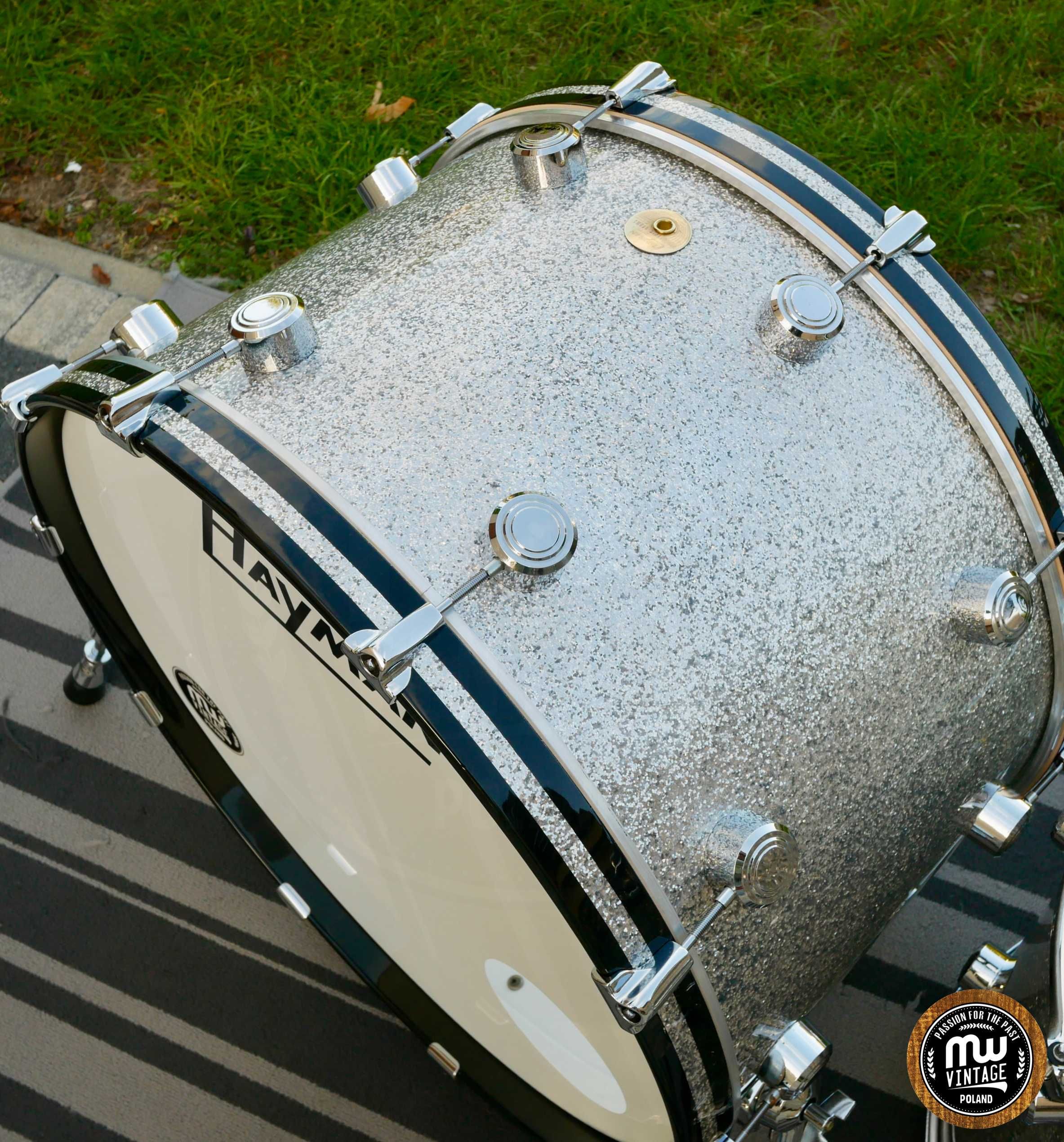Perkusja Hayman Vibrasonic 24", 13", 16" Silver Sparkle Vintage ‼️