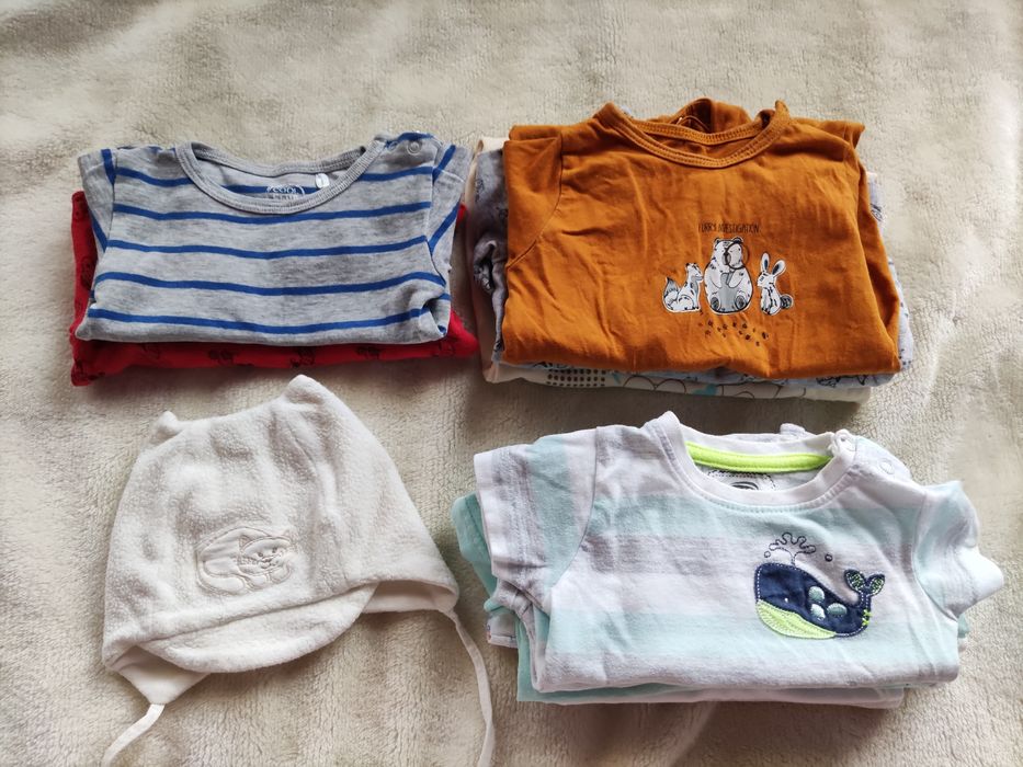 Zestaw ubranek niemowlęcych roz 62 i 68