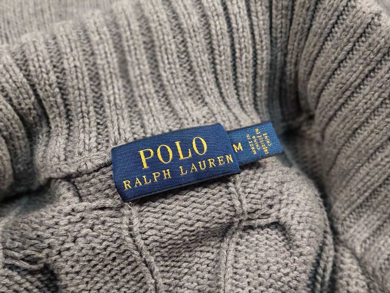 Светр чоловічий Polo Ralph Lauren кофта з замочком вязаний оригінал