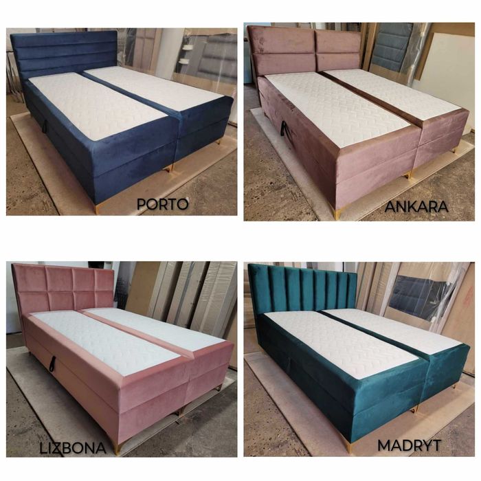 Łóżka Kontynentalne 7 wzorów do wyboru ! Bogata gamma kolorystyczna