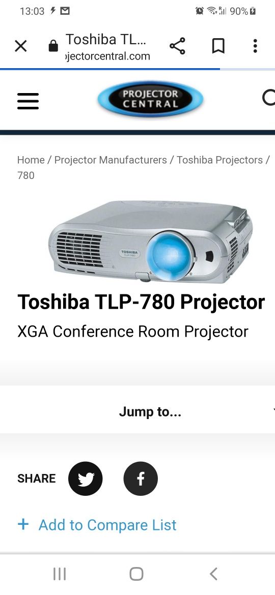 Sprzedam Projektor Toshiba