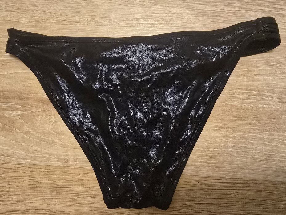 Strój kąpielowy Censored S 36 dwuczęściowy czarny połysk black