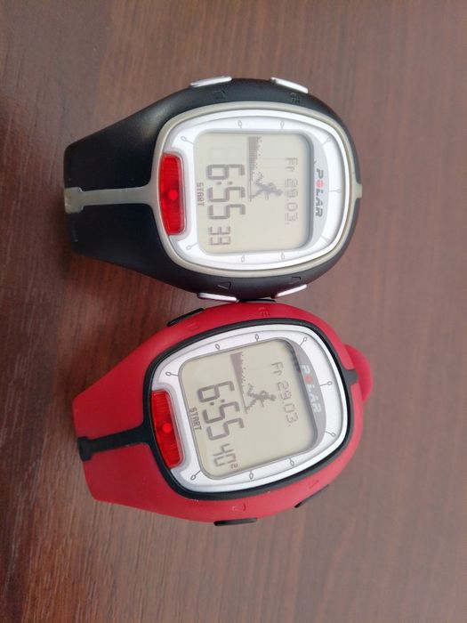 Polar RS200  2 Partnerskie Zegarki Czerwony Czarny  Fitness Uniseks