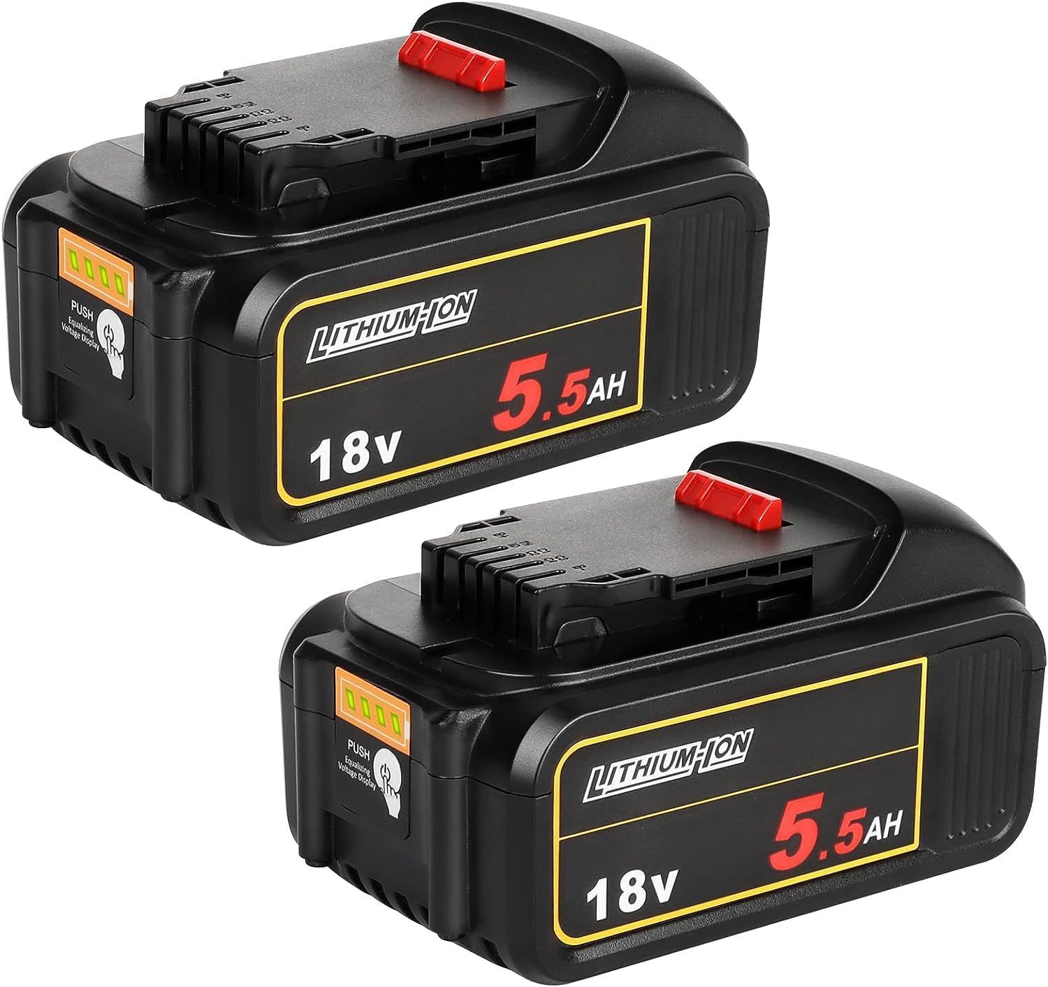 2x Akumulator Bateria do Dewalt Powarobor DCB184 18V 5000mah 5,5Ah