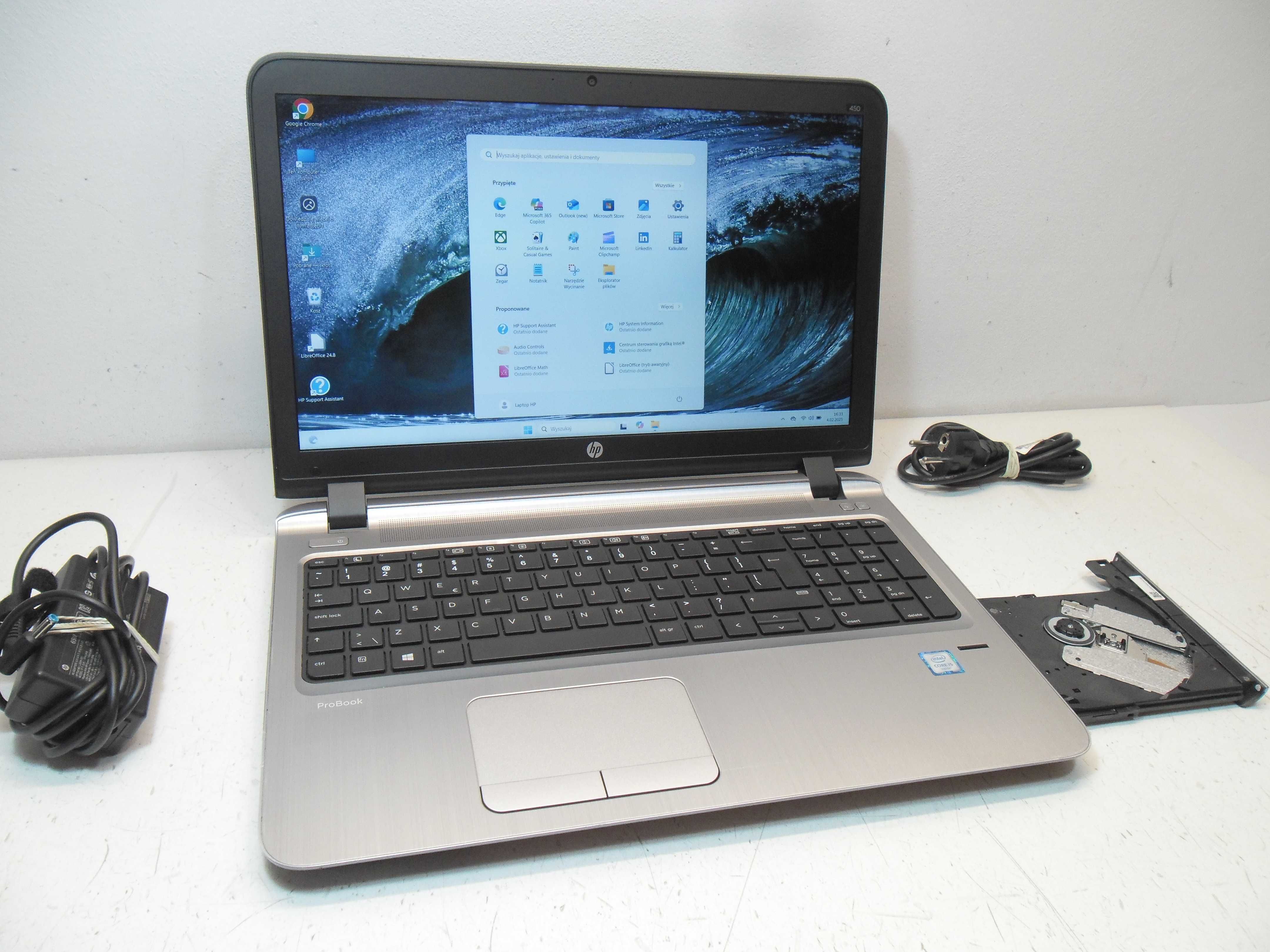 Laptop HP Probook 15.6/i5/16GB/SSD256 W11 Gwarancja ROK SKLEP Kraków