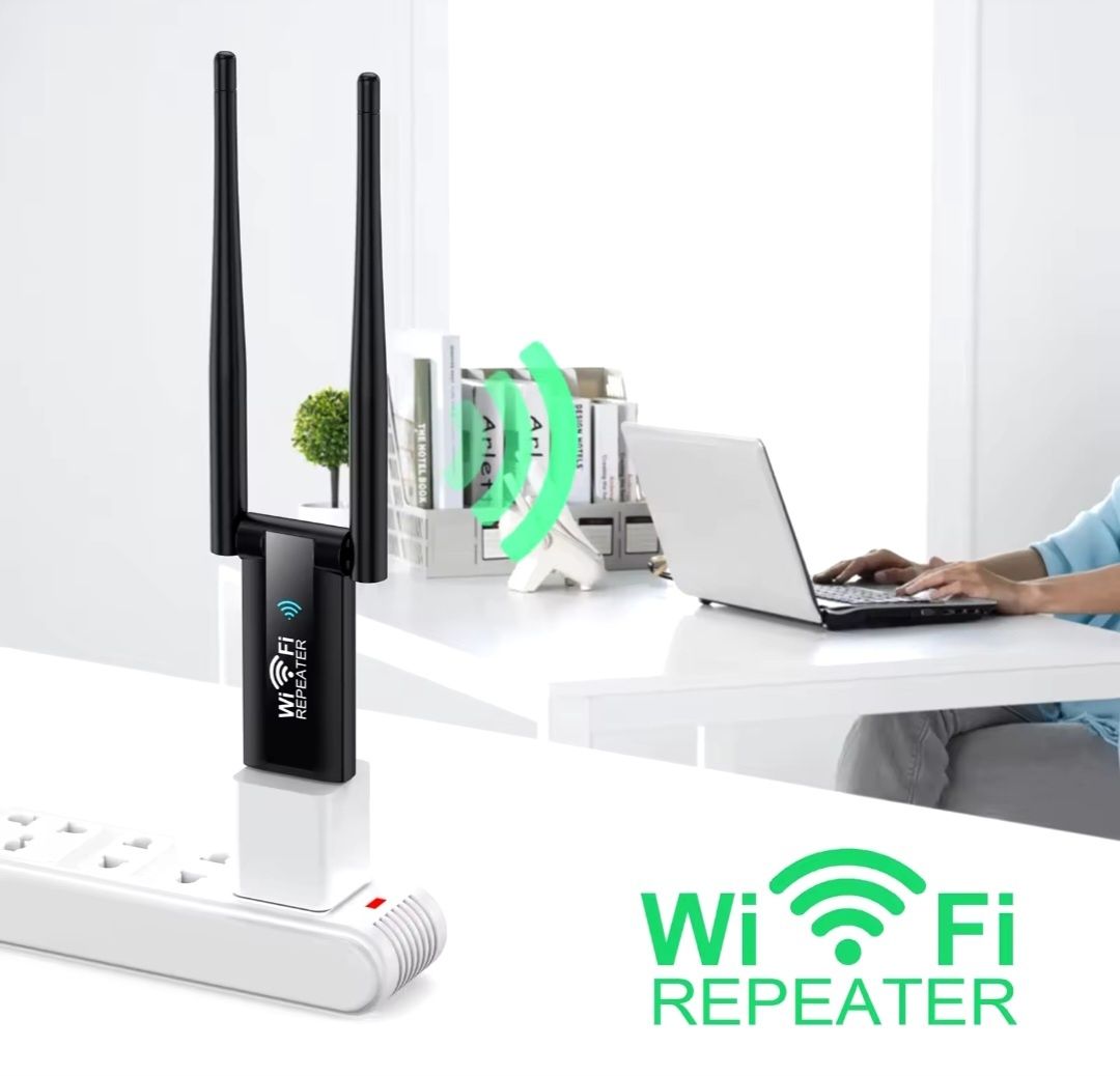 WIFI репітор, ретранслятор сигналу, на 2 антени 300Мбіт/с