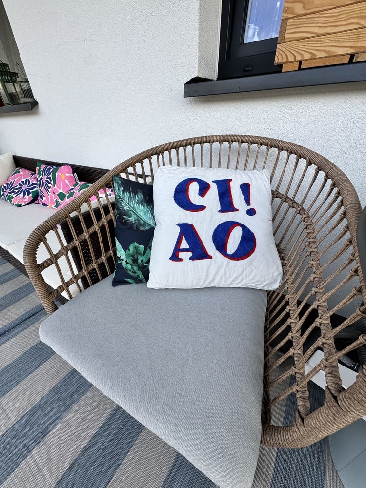 Fotel 2sztuki boho ogrodowy/balkon
