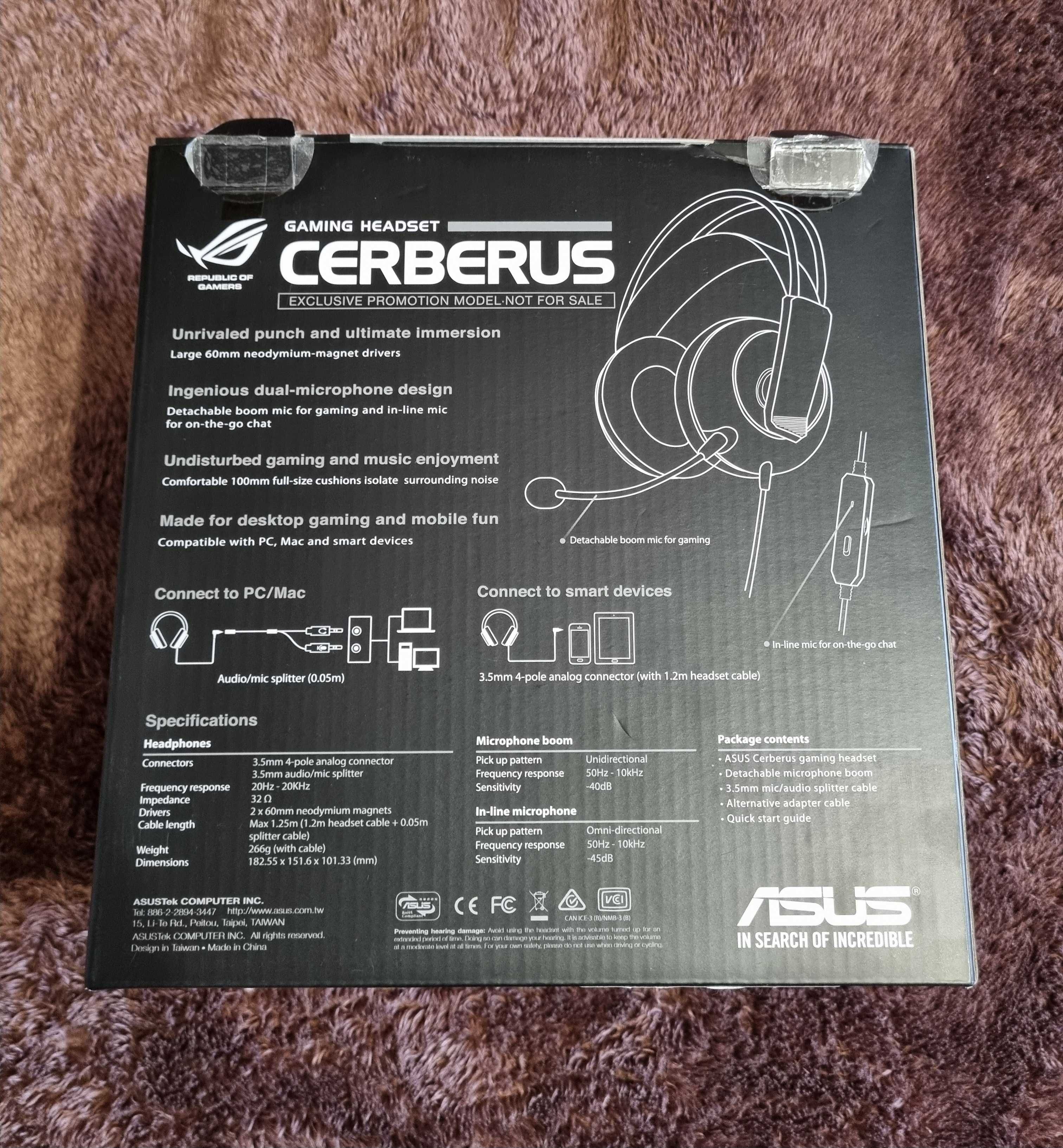 Ігрова гарнітура ASUS Cerberus iCafe