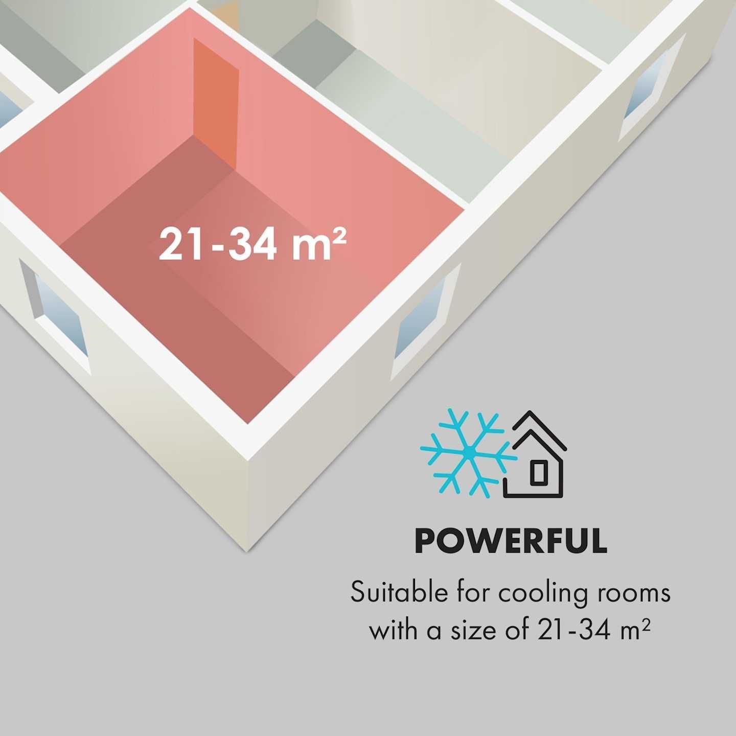 Klarstein Pure Blizzard 3 2G Klimatyzator przenośny 808 W #3929
