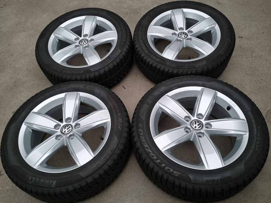 Koła Zimowe Alu 17" VW Passat B8 T-Roc Touran II 5x112 Oryginalne