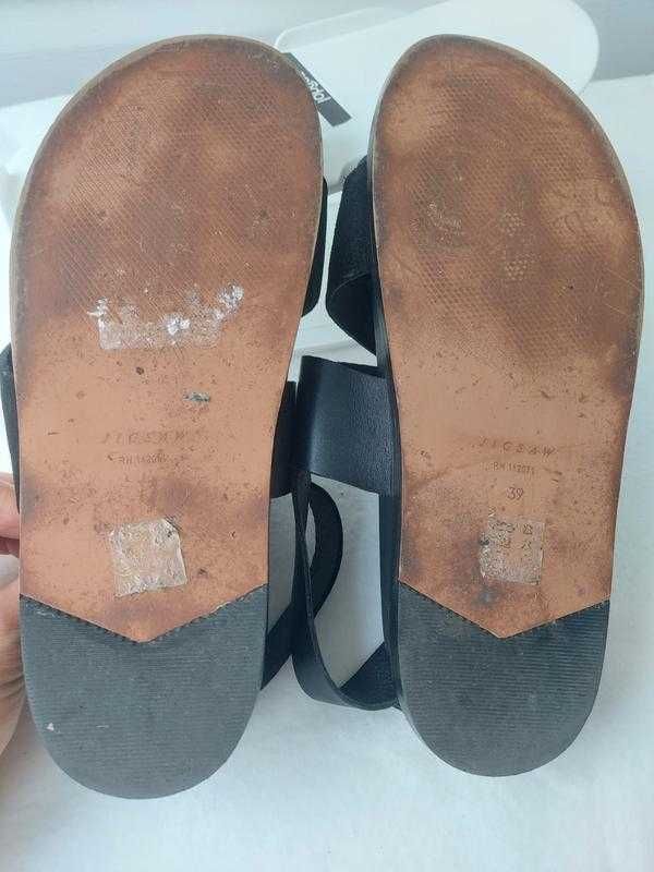 Шкіряні босоніжки сандалі jigsaw kami leather sandals