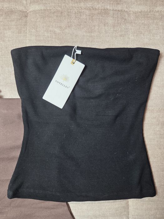 Zestaw 3 topów bez ramiączek