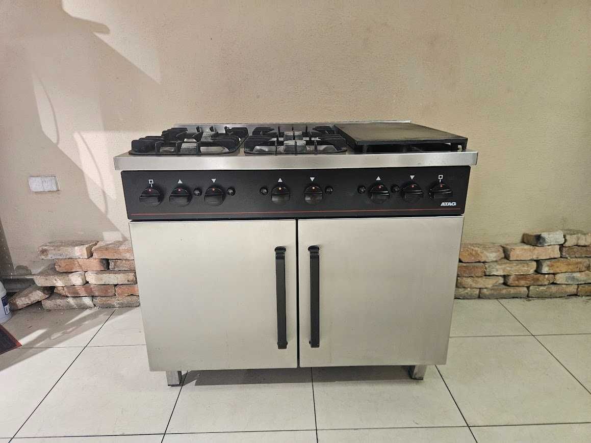 Kuchnia gastronomiczna ATAG – 6 palników, grill, 2 piekarniki