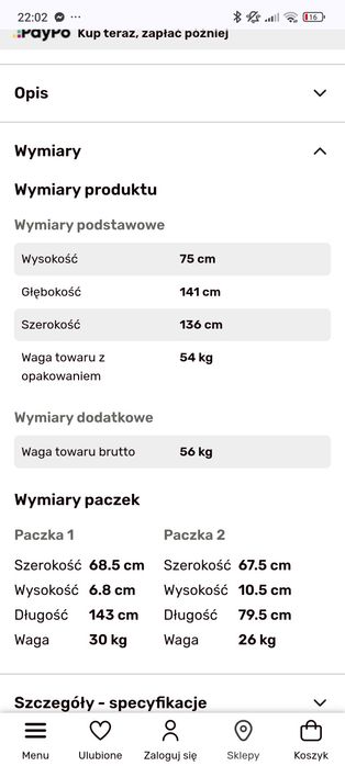 Biurko narożne Agata meble, Billy, 2D1S