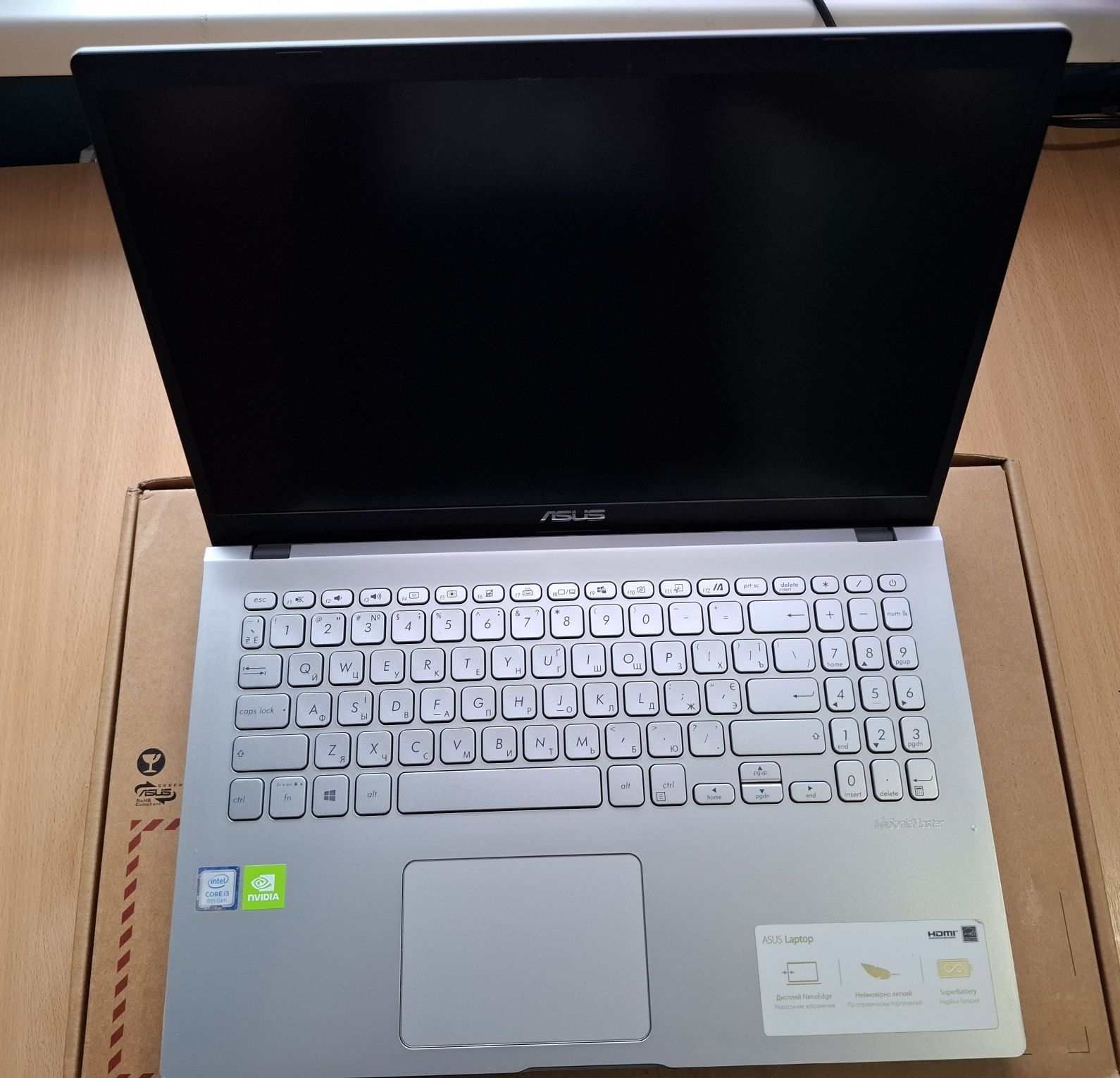 Ноутбук asus X509FJ-EJ149 озу 20гб 512 ssd m2 Nvidia 2gb